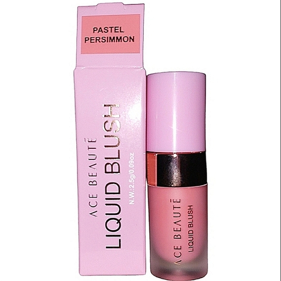 ๐BUNDLE 3/$18๐ ACE BEAUTE Blushed Up Liquid Blush in Pastel Persimmon - Picture 2 of 5